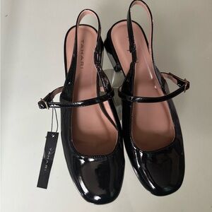 Tahari Black Patent Leather Heels